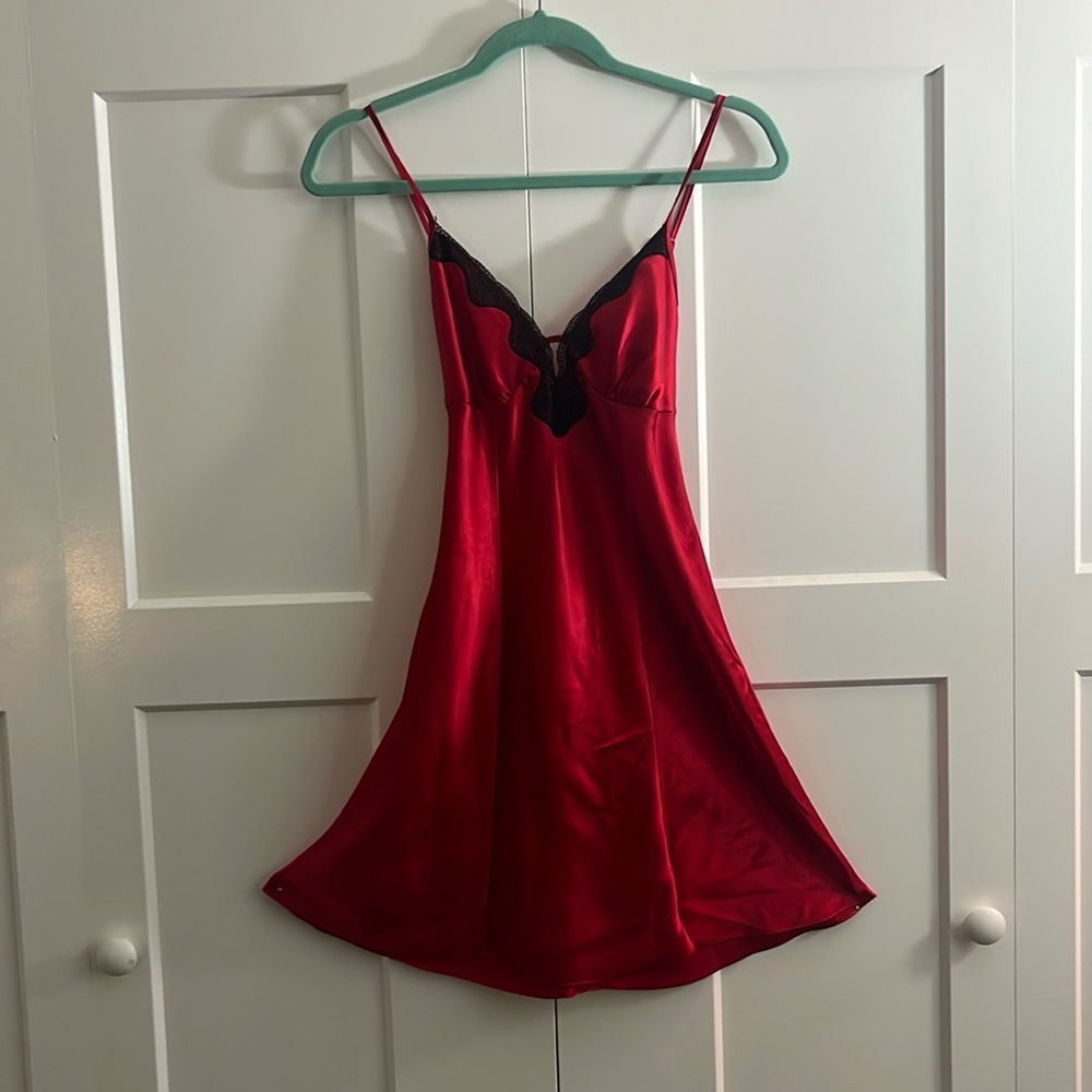 Apt. 9 Satin Slip Dress with Lace Detail
